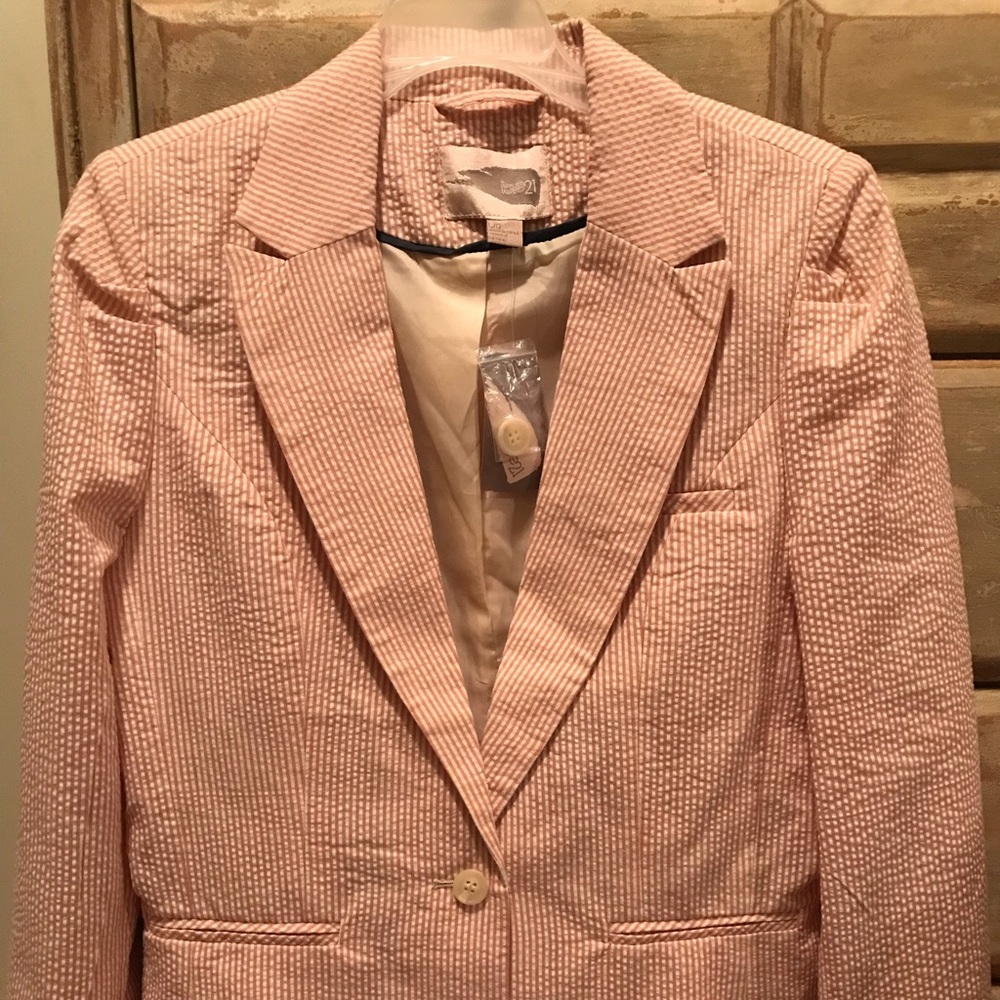 Forever 21 Seersucker Blazer
